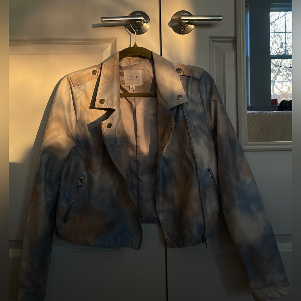 Le Lis Collection Blue Tie-Dye Jacket